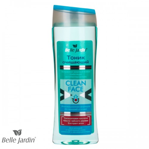 CLEAN FACE - Antibakterijski tonik za čišćenje lica protiv akni i mitisera 250ml